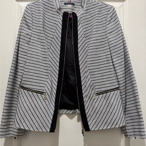 Tommy Hilfiger Black and White Patterned Blazer